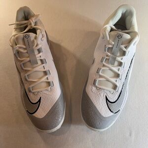 Nike Baseball Cleats FD6255-104 White/Black Men’s Size 14 NEW